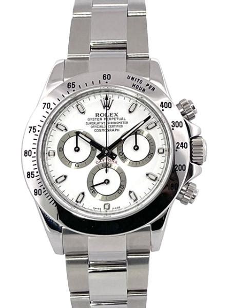 rolex daytona edelstahl weiss